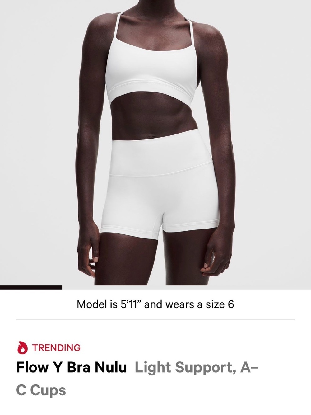 Lululemon Flow Y Bra Mauve Gray Size 4